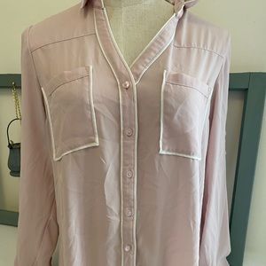 Express pink chiffon blouse